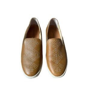 Soludos Slip On Leather Sneakers Brown size 8.5